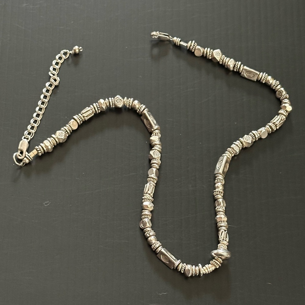 ARTISAN One of a Kind Silver Beaded Necklace